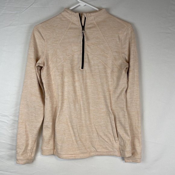 T by Talbots Jacket Women's Size P Peach‎ Track Running Athleisure 1/2 Zip - Picture 2 of 15
